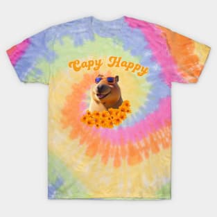 Lispe Capybara Capy Happy T-Shirt